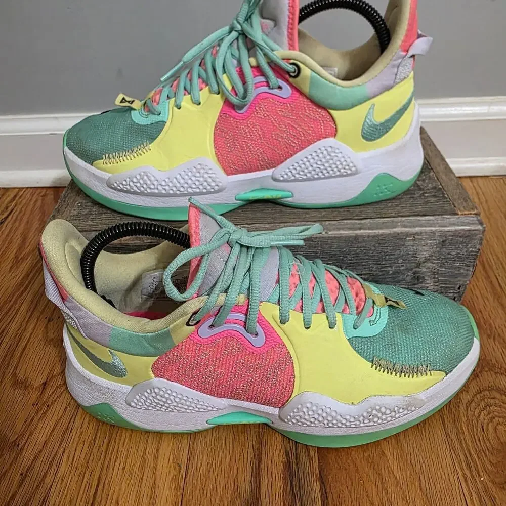 Nike PG 5 Play for the Future Pastel Basketball Shoes Men's Size 8